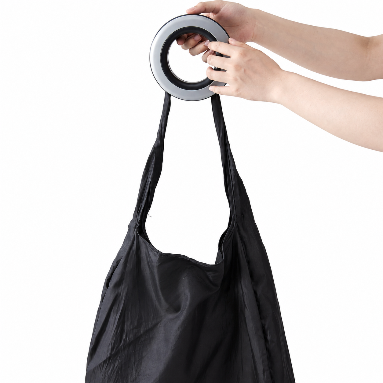 Rotating Layer Box Rotating shopping bag folding storage bag White - packstrade.com